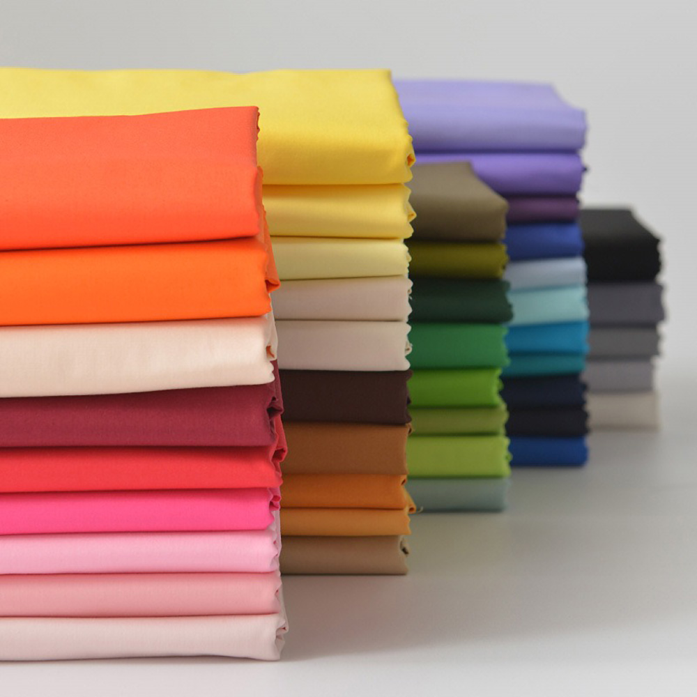 Baby Clothing Organic - 140x50cm popeline algodão tecido pré-encolhido cor