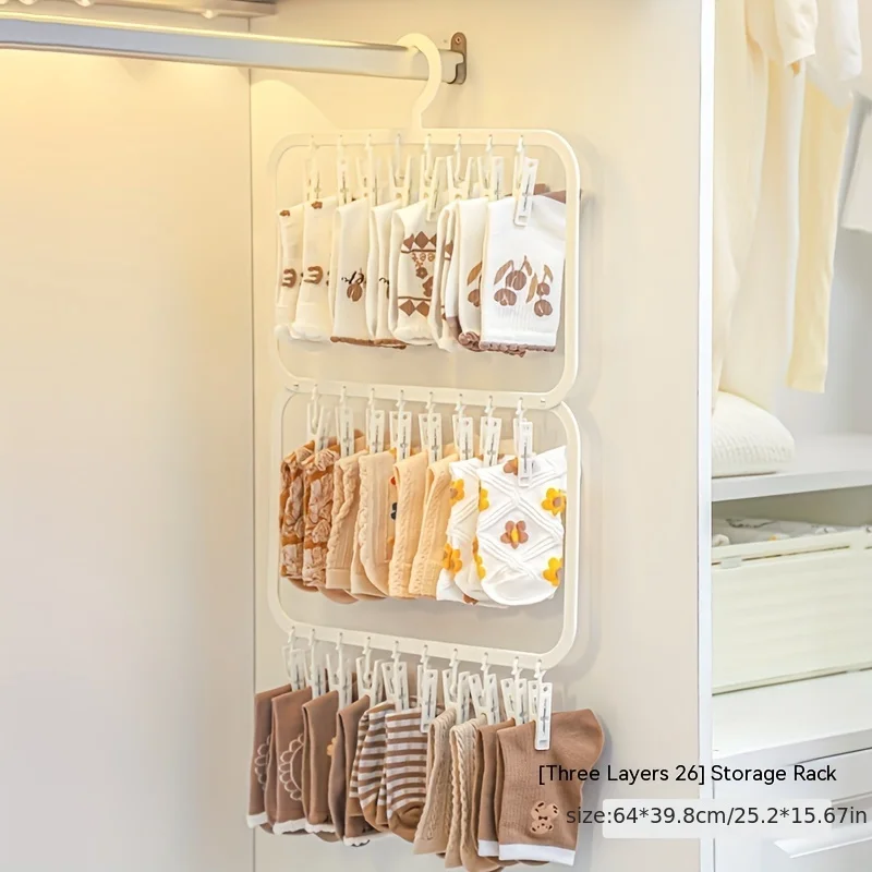 Baby Clothing Hanging Rack - Cabide Multiuso para Bebês, Suporte para