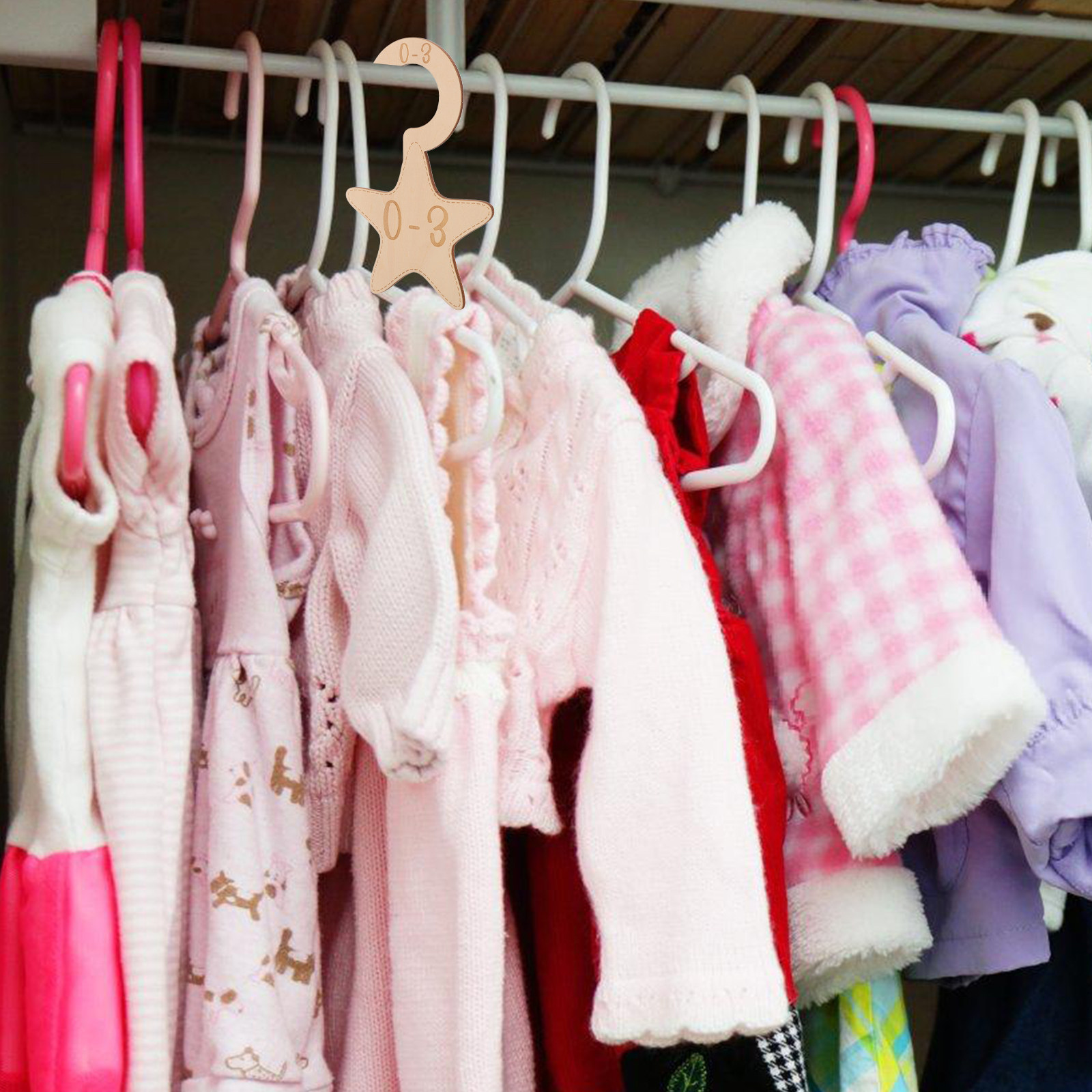 7 Divisórias de Madeira para A - Baby Clothing Dividers avaliação e preço