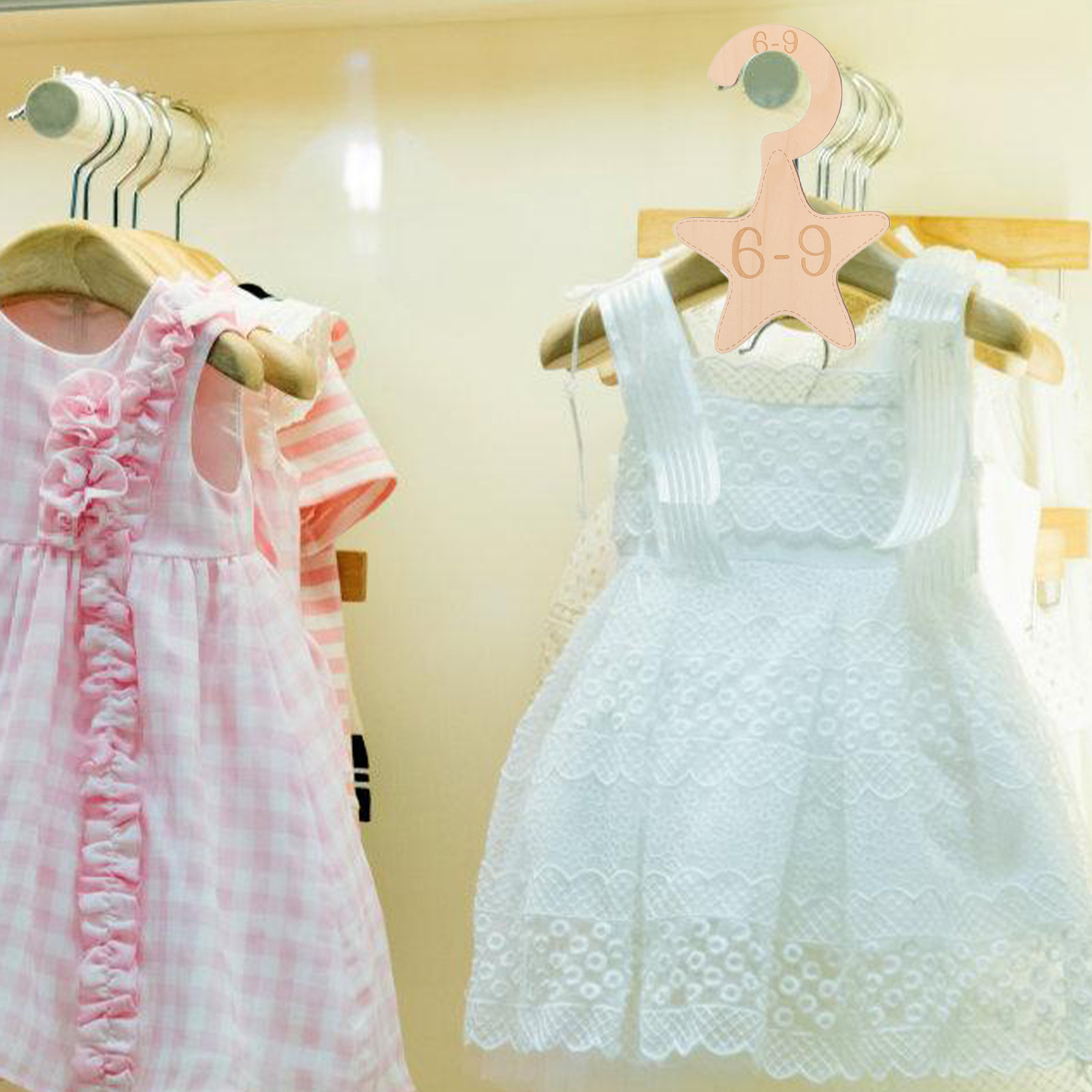 7 Divisórias de Madeira para A - Baby Clothing Dividers avaliação e preço
