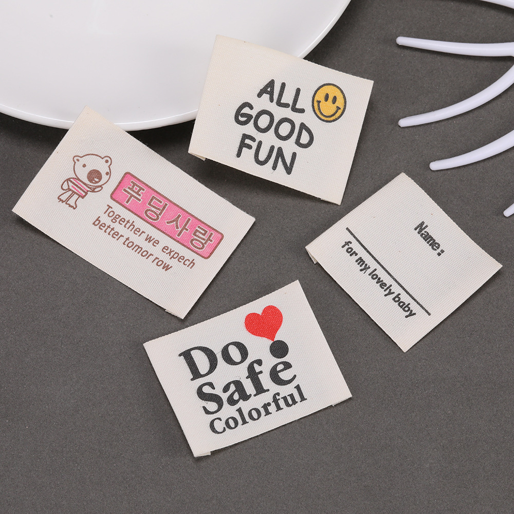 Etiquetas personalizadas com l - Baby Clothing Organic avaliação e preço