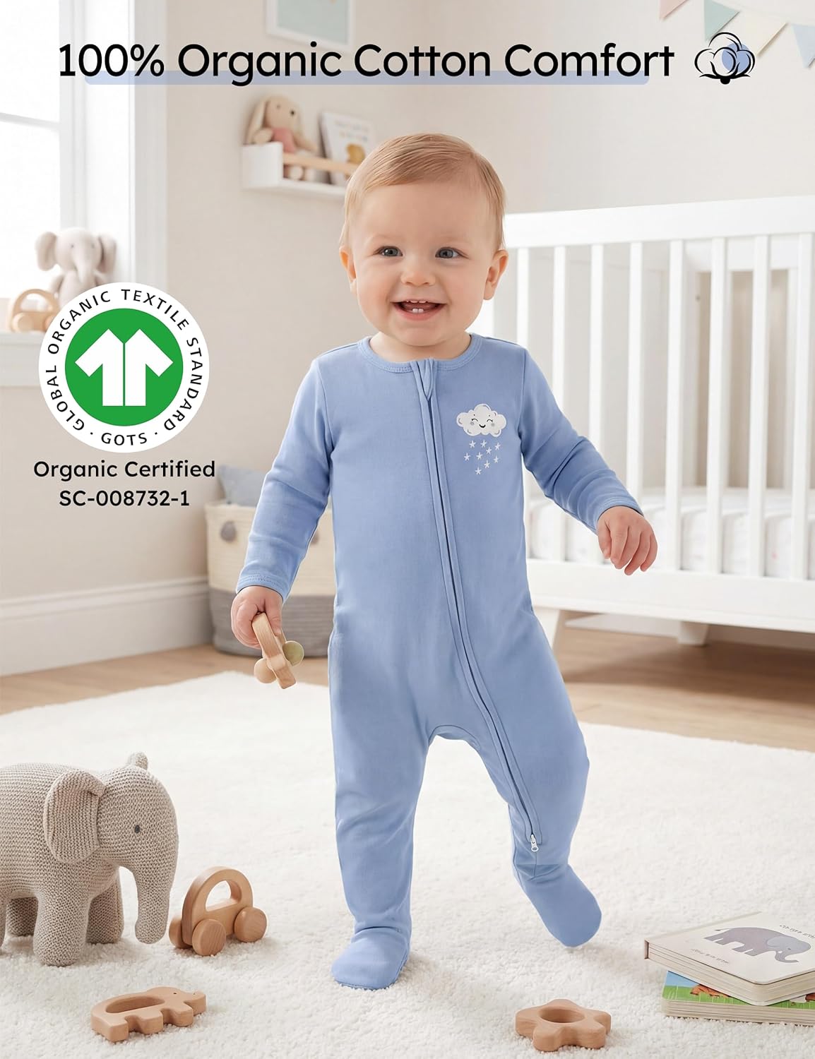 Pijamas para Bebês 100% Algodã - Baby Clothing Organic avaliação e preço